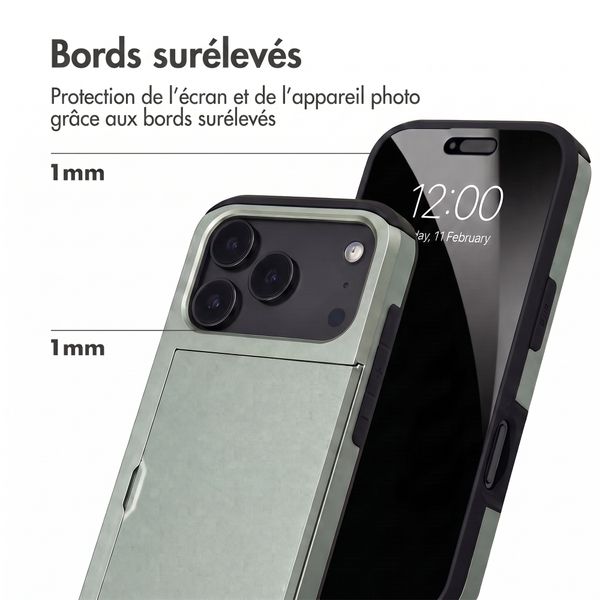 imoshion Coque arrière avec porte-cartes Apple iPhone 18 Pro / 17 Pro - Vert