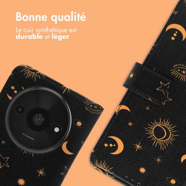 imoshion Étui de télephone portefeuille Design Xiaomi Redmi A3 - Sky Black