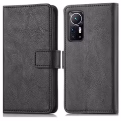 imoshion Étui de télephone portefeuille de luxe Xiaomi 12 / 12X - Noir
