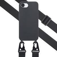 Selencia Coque silicone avec cordon amovible Apple iPhone 17e / 16e - Noir