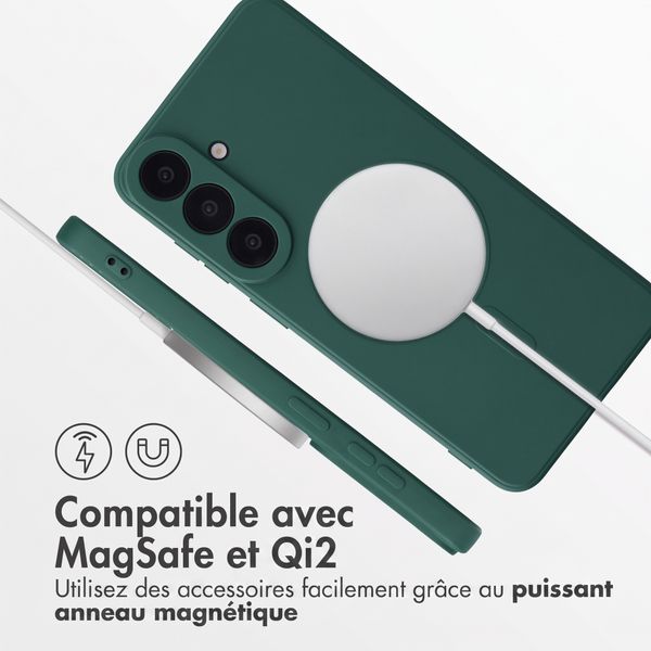 imoshion Coque Couleur avec MagSafe Samsung Galaxy S26 FE - Vert foncé