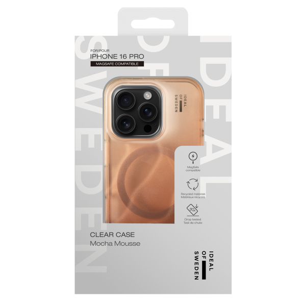 iDeal of Sweden Coque Clear MagSafe Apple iPhone 16 Pro - Mocha Mousse