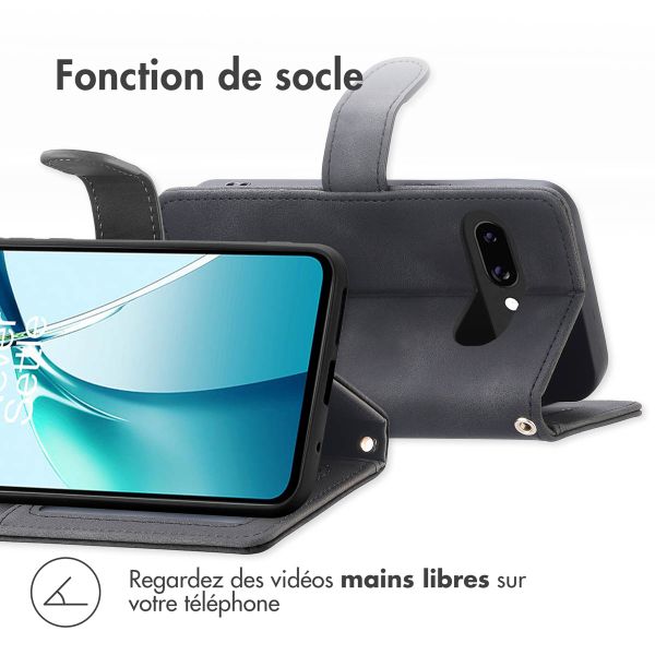 imoshion Etui de télephone portefeuille avec cordon Google Pixel 9A - Noir