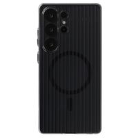 Accezz Coque arrière Lite avec MagSafe | Fluted | Samsung Galaxy S25 Ultra - Noir