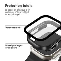 imoshion Coque rigide brillante à couverture complète Apple Watch Ultra / Ultra 2 / Ultra 3 - 49 mm - Noir