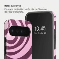 Selencia Coque arrière Vivid avec MagSafe Google Pixel 11 Pro - Wavy Swirl Pink Plum