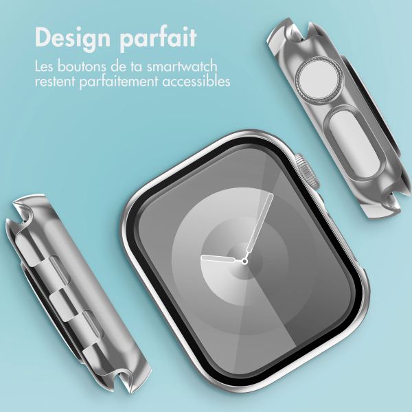 imoshion Coque rigide brillante à couverture complète Apple Watch 1 / 2 / 3 - 42 mm - Argent