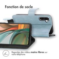 imoshion Étui de télephone portefeuille de luxe Samsung Galaxy A36 - Bleu clair