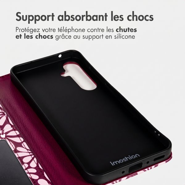 imoshion Étui de télephone portefeuille Design Samsung Galaxy A16 - Bloom Love Blush