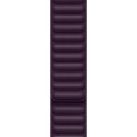 Apple Bracelet Leather Link Apple Watch | 44/45/46/49 mm - Taille M/L - Dark Cherry
