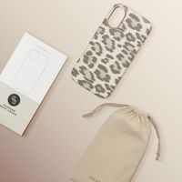 Selencia Coque Sabi imprimé panthère avec MagSafe Apple iPhone 16 - Soft Ivory