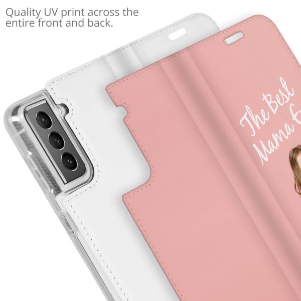 Concevez votre propre housse portefeuille Samsung Galaxy S21 - Blanc