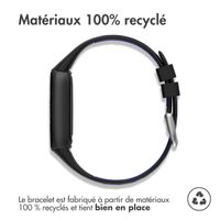 imoshion Bracelet sport silicone Fitbit Luxe - Black & Blue