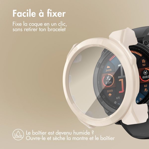 imoshion Coque rigide à couverture complète Garmin Fenix 8 - 51 mm - Beige