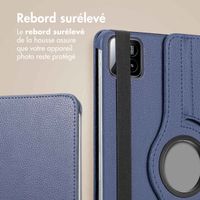 imoshion Coque tablette rotatif à 360° Xiaomi Pad 7 / 7 Pro / Poco Pad X1 - Bleu foncé
