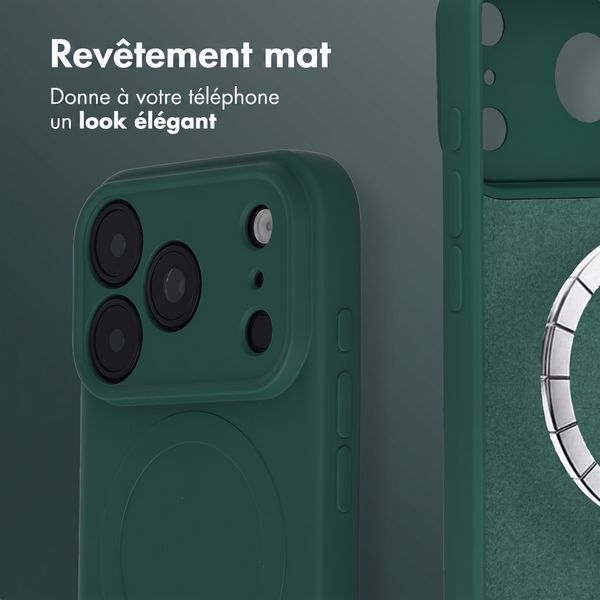 imoshion Coque Couleur avec MagSafe Apple iPhone 18 Pro / 17 Pro - Vert foncé