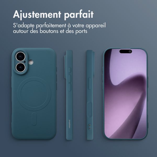 imoshion Coque Couleur avec MagSafe Apple iPhone 17 - Bleu foncé