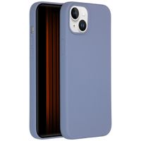 Accezz Coque Liquid Silicone Apple iPhone 15 Plus - Lavender Gray