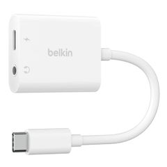 Belkin RockStar™ Adaptateur audio 3,5 mm et de charge USB-C - Blanc
