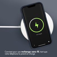 Accezz Coque Liquid Silicone Apple iPhone 11 - Bleu foncé