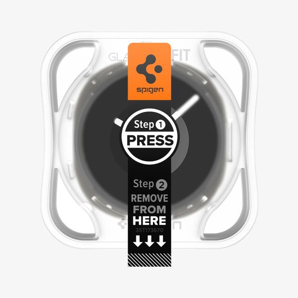 Spigen Protection d'écran EZ FIT Glas.tR avec applicateur Samsung Galaxy Watch 9 / Watch 8 - 44 mm - Transparent