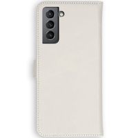 Selencia Étui portefeuille en cuir véritable Samsung Galaxy S21 Plus - Greige
