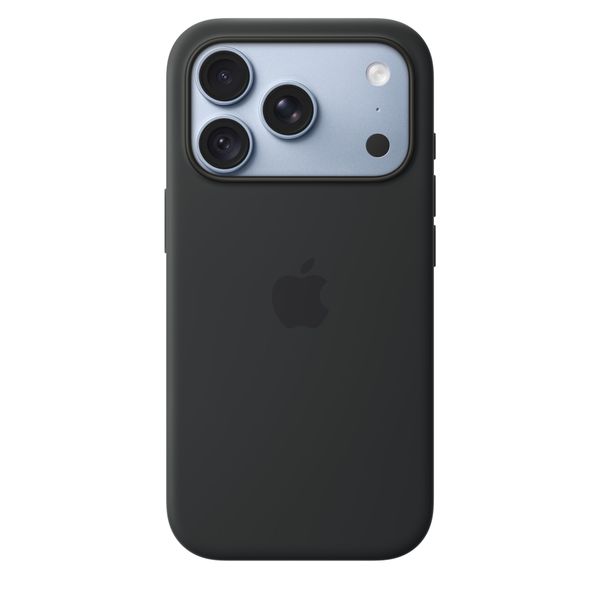Apple Coque en silicone avec MagSafe Apple iPhone 18 Pro - Black
