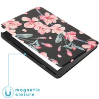 imoshion Design Slim Hard Case Sleepcover Kobo Nia - Blossom Watercolor Black