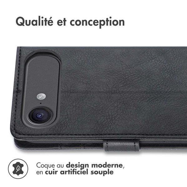 imoshion Étui de télephone portefeuille de luxe Apple iPhone Air - Noir