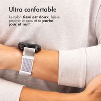 imoshion Bracelet QuickFit® en nylon  - Connexion Garmin 22 mm - Taille L/XL - Blanc
