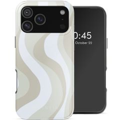 Selencia Coque arrière Vivid avec MagSafe Apple iPhone 18 Pro / 17 Pro - Desert Waves Beige