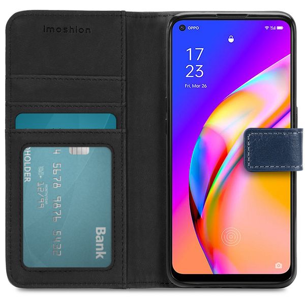 imoshion Étui de télephone portefeuille de luxe Oppo A94 (5G) - Bleu foncé