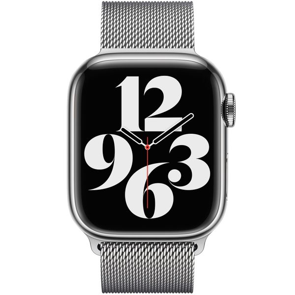 Apple Bracelet à boucle Milanais Apple Watch Series 1 t/m 9 / SE (38/40/41 mm) | Series 10 / 11 (42 mm) - Silver