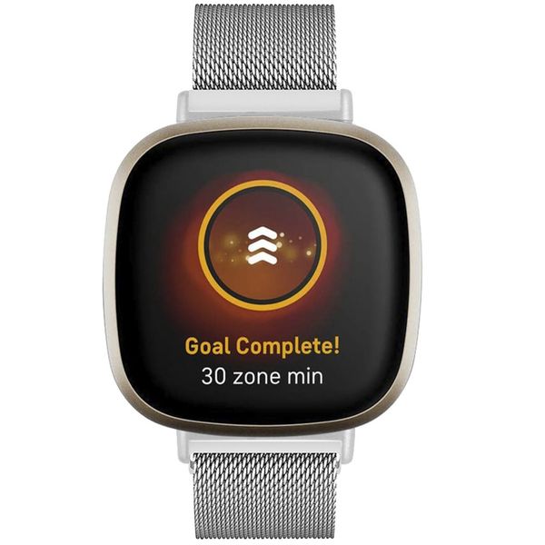 imoshion Bracelet magnétique milanais Fitbit Versa 4/ 3 / Sense (2) - Argent