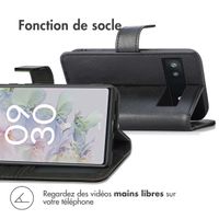 imoshion Étui de télephone portefeuille de luxe Google Pixel 6a - Noir