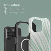Selencia Coque arrière Vivid avec MagSafe Apple iPhone 15 Pro - Nature Grayed Jade