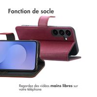 imoshion Étui de télephone portefeuille de luxe Samsung Galaxy S25 FE - Bordeaux