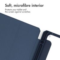 imoshion Coque tablette rigide Trifold Samsung Galaxy Tab S11 Ultra - Bleu foncé