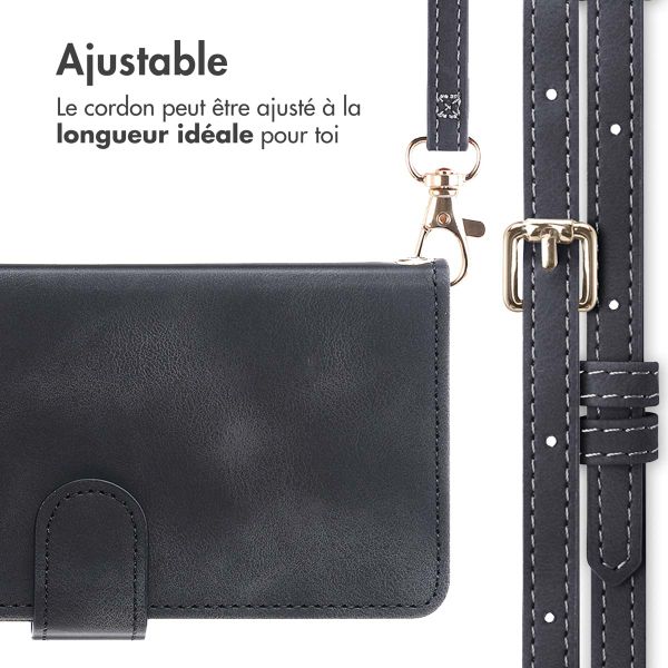 imoshion Etui de télephone portefeuille avec cordon Samsung Galaxy A56 - Noir