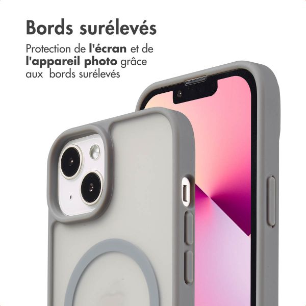 imoshion Coque Color Guard avec MagSafe Apple iPhone 14 / 13 - Gris
