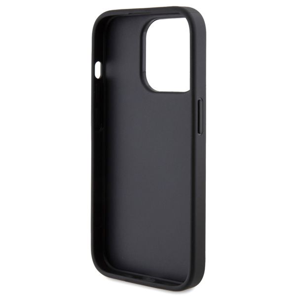 Guess Coque 4G Metal Logo Glitter Apple iPhone 15 Pro - Noir