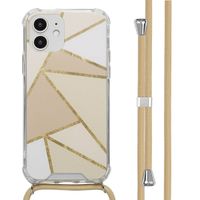 imoshion Coque Design avec cordon Apple iPhone 12 (Pro) - Beige Graphic