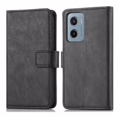 imoshion Étui de télephone portefeuille de luxe Motorola Moto G05 / E15 - Noir