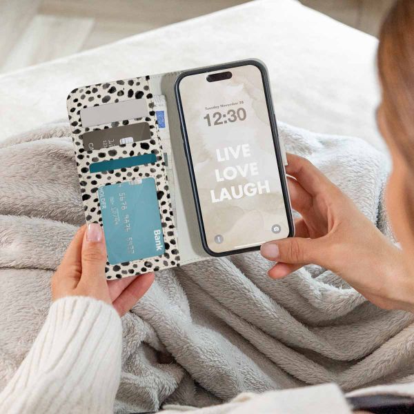 imoshion Étui de télephone portefeuille Design Samsung Galaxy S8 - Black And White Dots