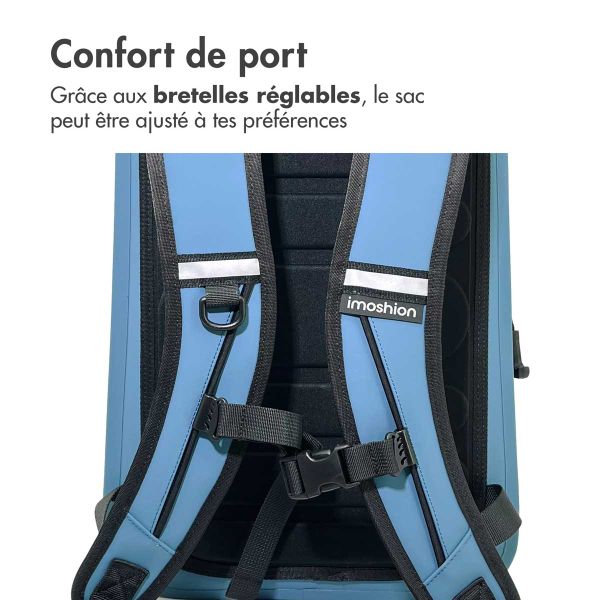 imoshion Sac à dos Hermétique et Étanche 16L - Moyen - Bleu doux