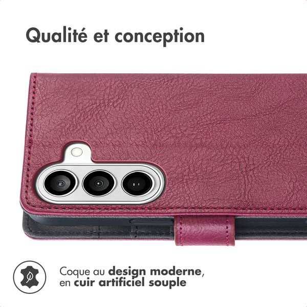 imoshion Étui de télephone portefeuille de luxe Samsung Galaxy S26 - Bordeaux