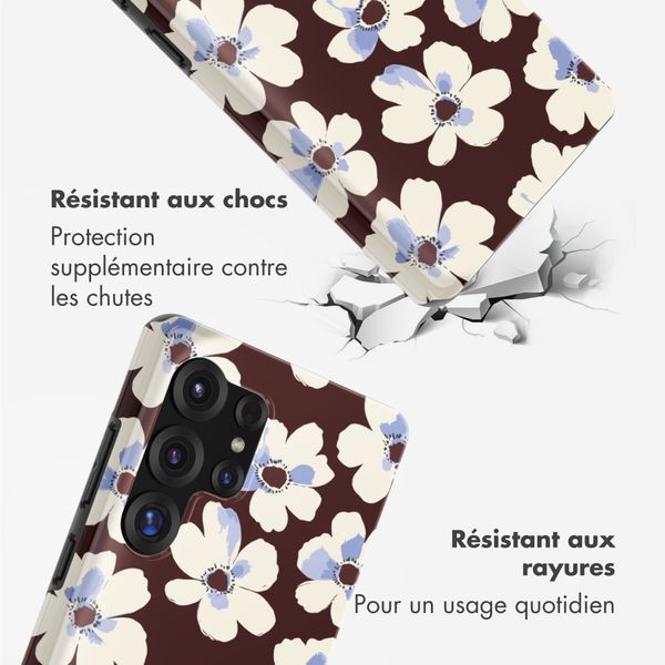 Selencia Coque arrière Vivid Samsung Galaxy S25 Ultra - Choco Flower Pop