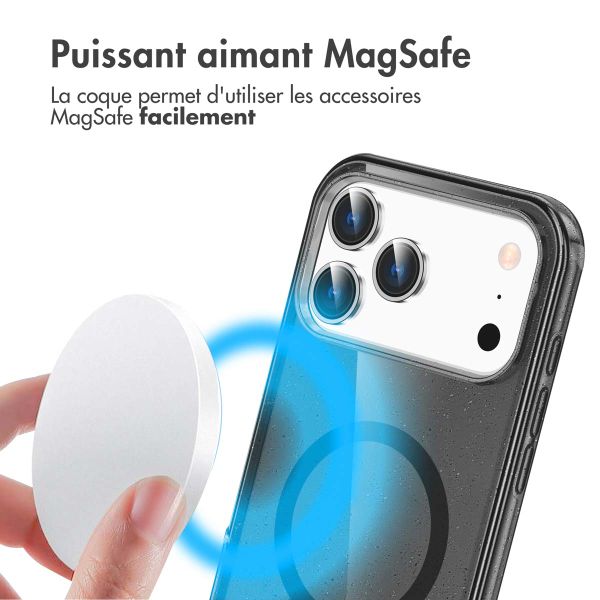 imoshion Coque Pailletée avec MagSafe Apple iPhone 17 Pro Max - Noir