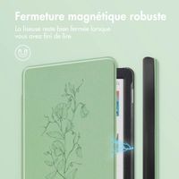 imoshion Design Slim Hard Case Sleepcover Kobo Clara Colour / BW - Floral Green