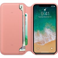 Apple Étui de télephone portefeuille Leather Folio Apple iPhone X / Xs - Soft Pink